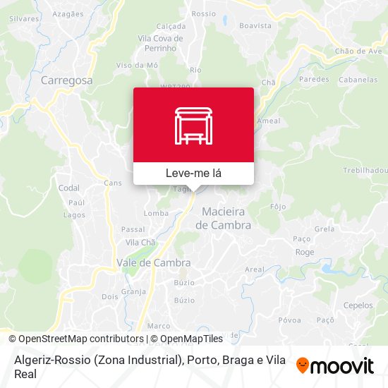 Algeriz-Rossio (Zona Industrial) mapa