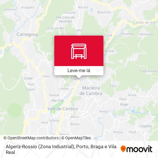 Algeriz-Rossio (Zona Industrial) mapa