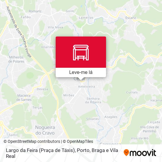 Largo da Feira (Praça de Táxis) mapa