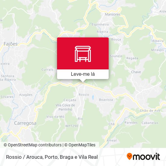 Rossio / Arouca mapa