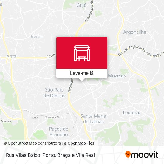 Rua Vilas Baixo mapa