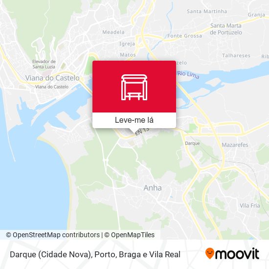 Darque (Cidade Nova) mapa