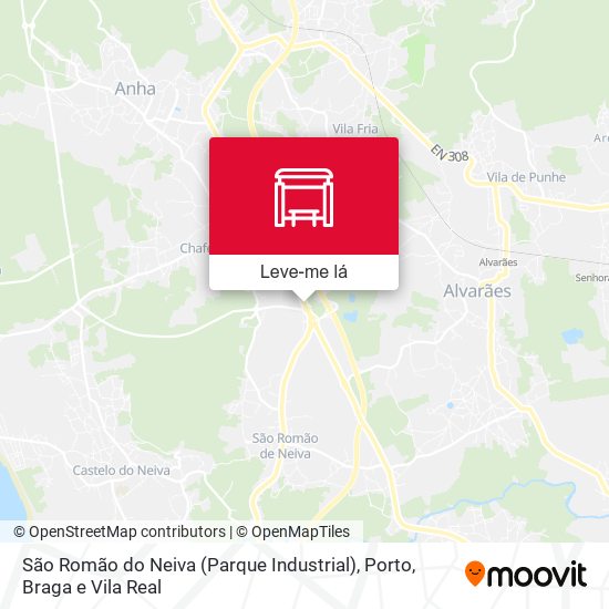 São Romão do Neiva (Parque Industrial) mapa