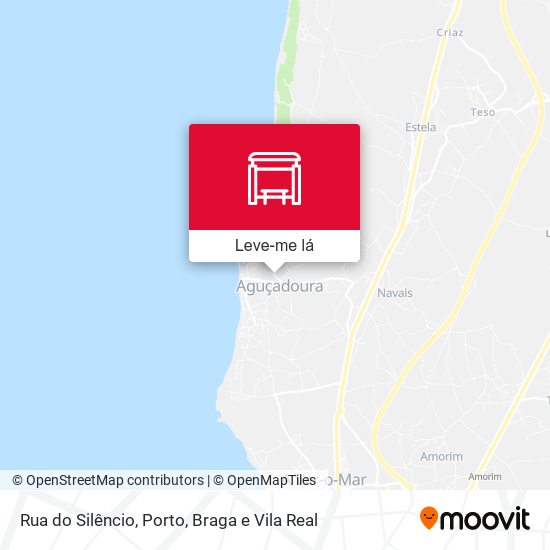 Rua do Silêncio mapa