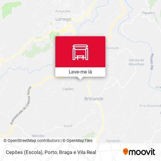 Cepões (Escola) mapa