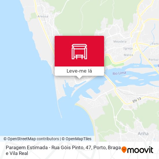 Paragem Estimada - Rua Góis Pinto, 47 mapa