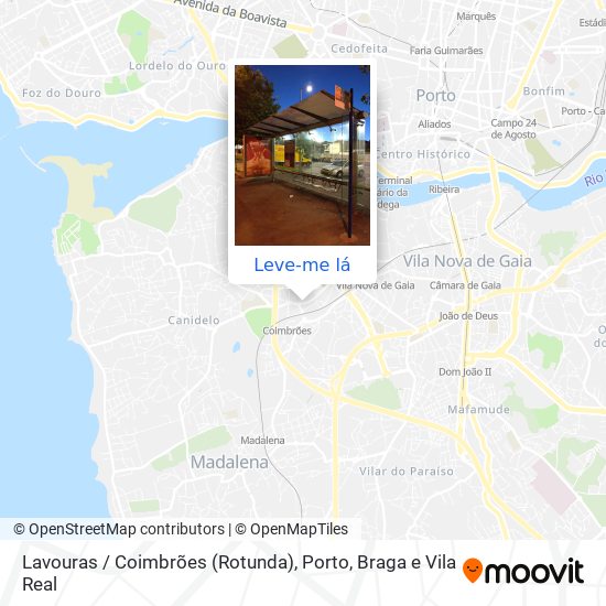 Lavouras / Coimbrões (Rotunda) mapa
