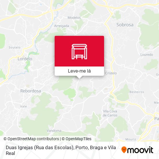 Duas Igrejas (Rua das Escolas) mapa