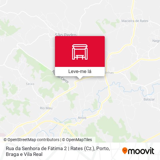 Rua da Senhora de Fátima 2 | Rates (Cz.) mapa