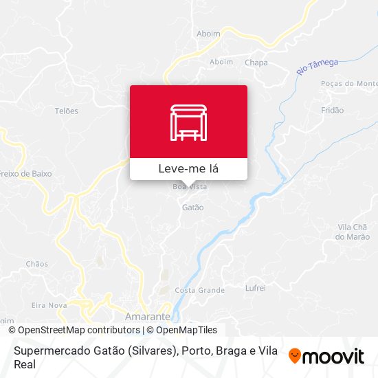 Supermercado Gatão (Silvares) mapa