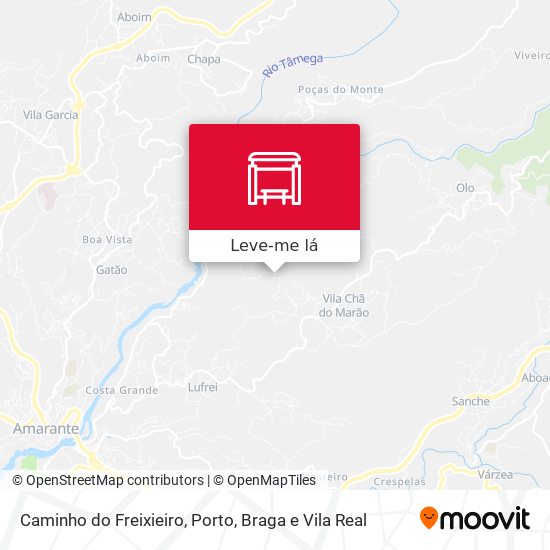 Caminho do Freixieiro mapa