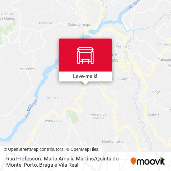 Rua Professora Maria Amália Martins / Quinta do Monte mapa