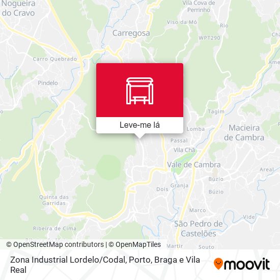 Zona Industrial Lordelo/Codal mapa