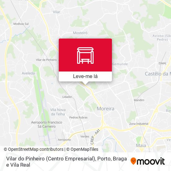 Vilar do Pinheiro (Centro Empresarial) mapa
