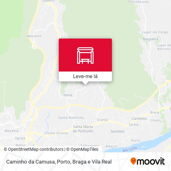 Caminho da Camusa mapa