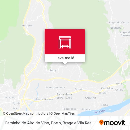 Caminho do Alto do Viso mapa