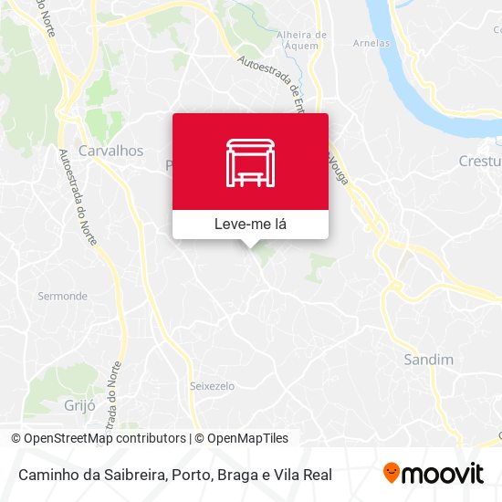 Caminho da Saibreira mapa