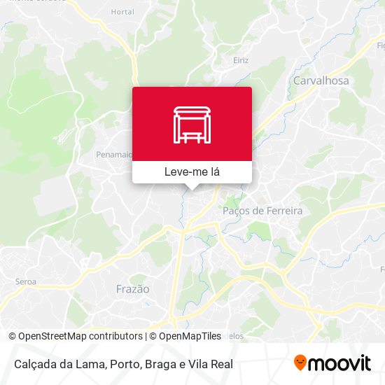 Calçada da Lama mapa