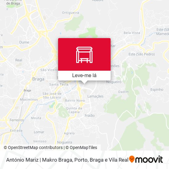 António Mariz | Makro Braga mapa