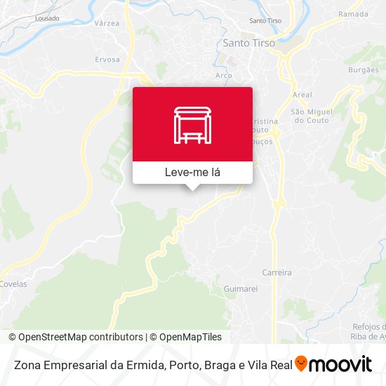 Zona Empresarial da Ermida mapa