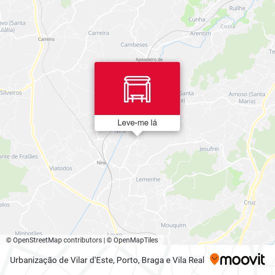 Urbanização de Vilar d'Este mapa