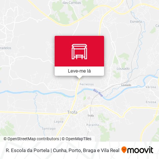 R. Escola da Portela | Cunha mapa