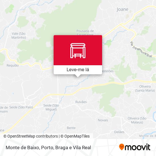 Monte de Baixo mapa