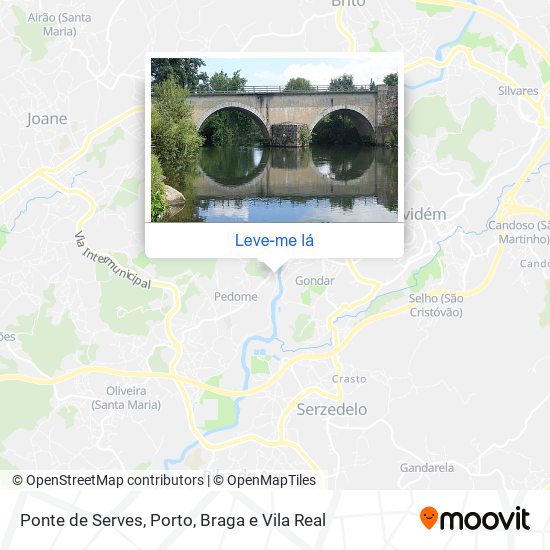 Ponte de Serves mapa