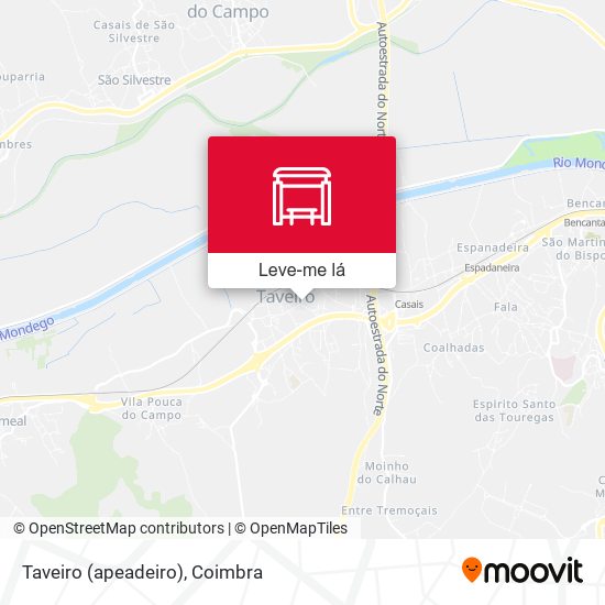 Taveiro (apeadeiro) mapa