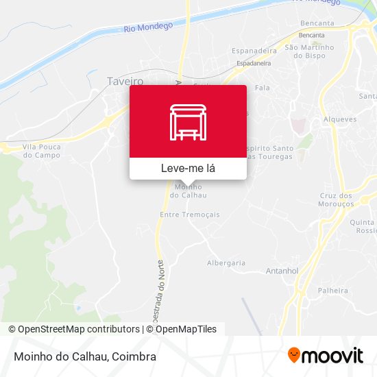 Moinho do Calhau mapa