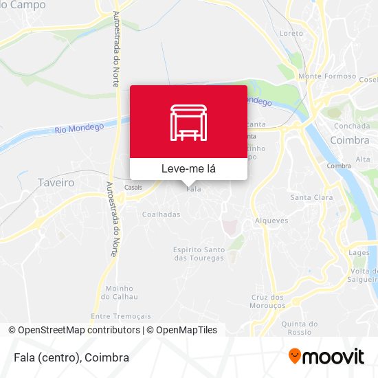 Fala (centro) mapa