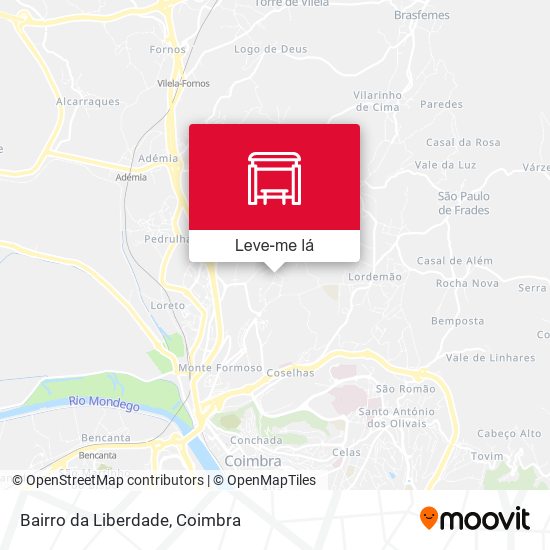 Bairro da Liberdade mapa