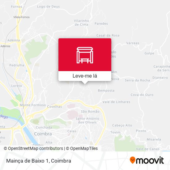 Mainça de Baixo 1 mapa