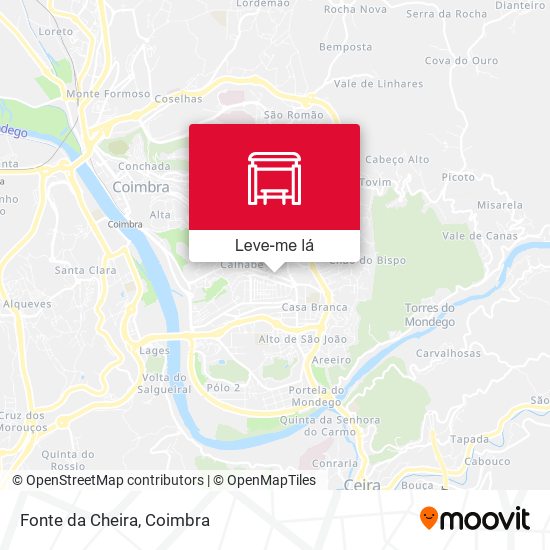 Fonte da Cheira mapa