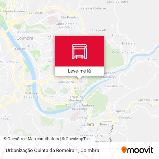 Urbanização Quinta da Romeira 1 mapa