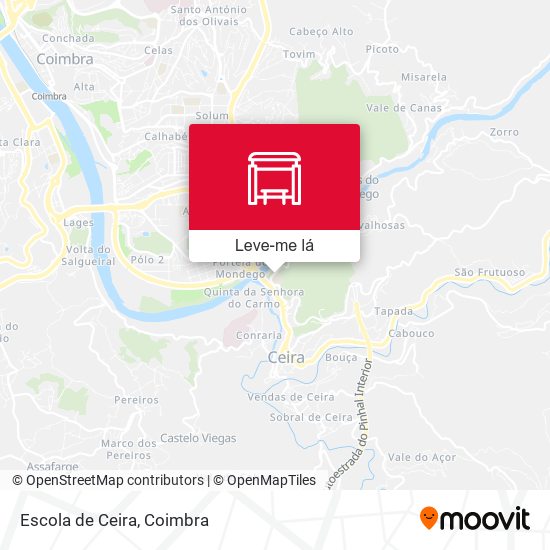 Escola de Ceira mapa