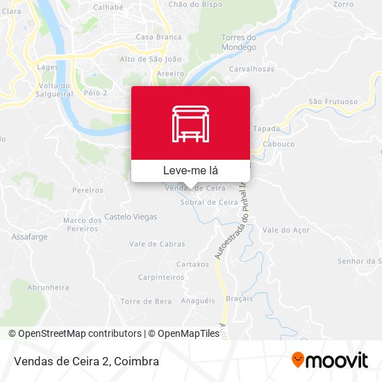 Vendas de Ceira 2 mapa