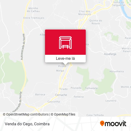 Venda do Cego mapa