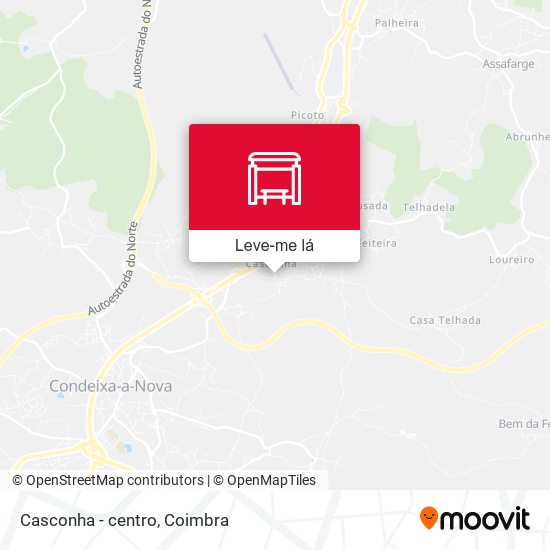 Casconha  - centro mapa