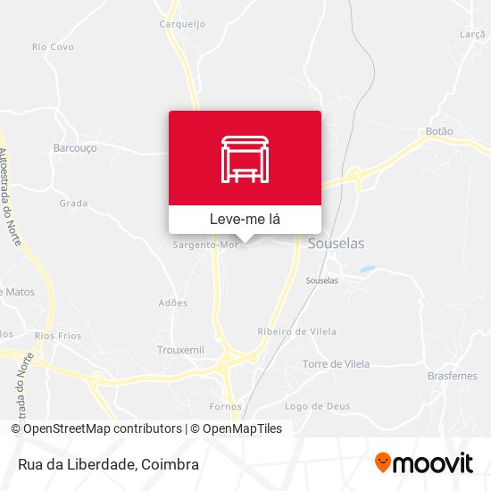 Rua da Liberdade mapa