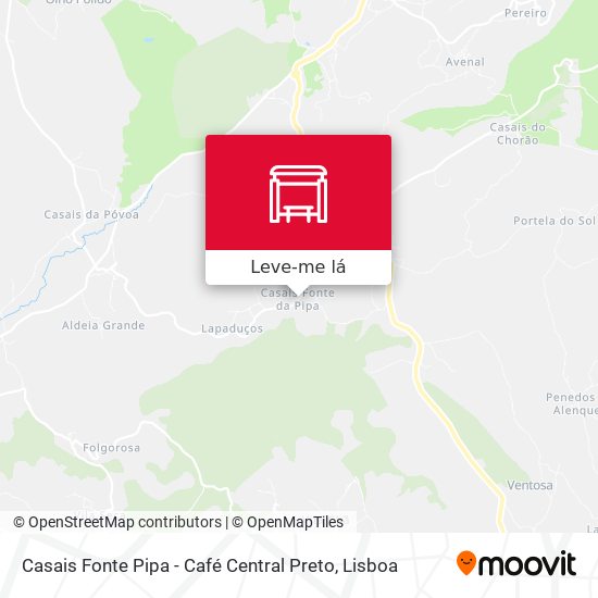 Casais Fonte Pipa - Café Central Preto mapa