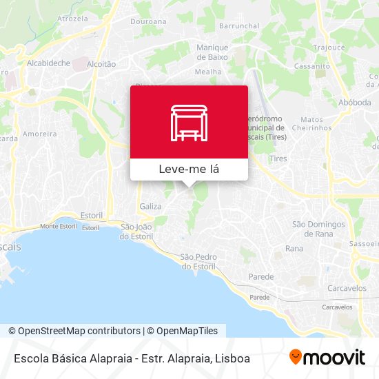 Escola Básica Alapraia - Estr. Alapraia mapa