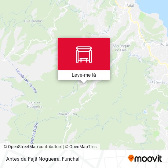 Antes da Fajã Nogueira mapa