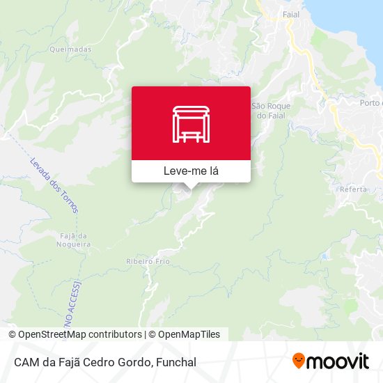 CAM da Fajã Cedro Gordo mapa