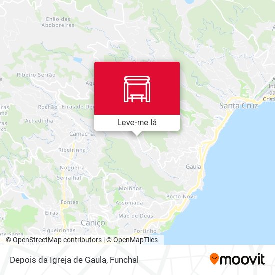 Depois da Igreja de Gaula mapa