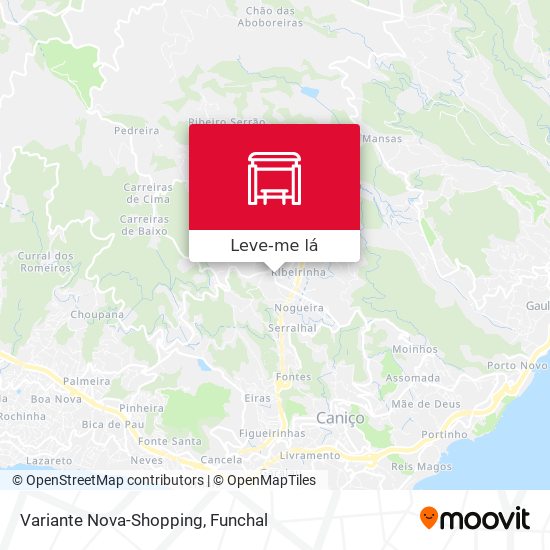 Variante Nova-Shopping mapa