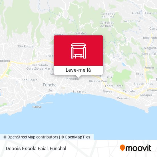 Depois Escola Faial mapa