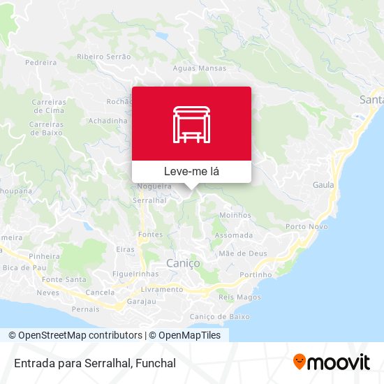 Entrada para Serralhal mapa