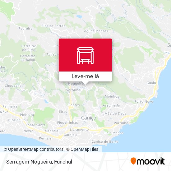 Serragem Nogueira mapa