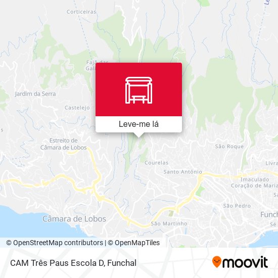 CAM Três Paus  Escola  D mapa